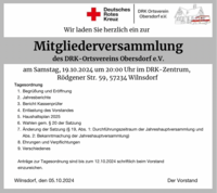 Einladung Mitgliederversammlung 2024